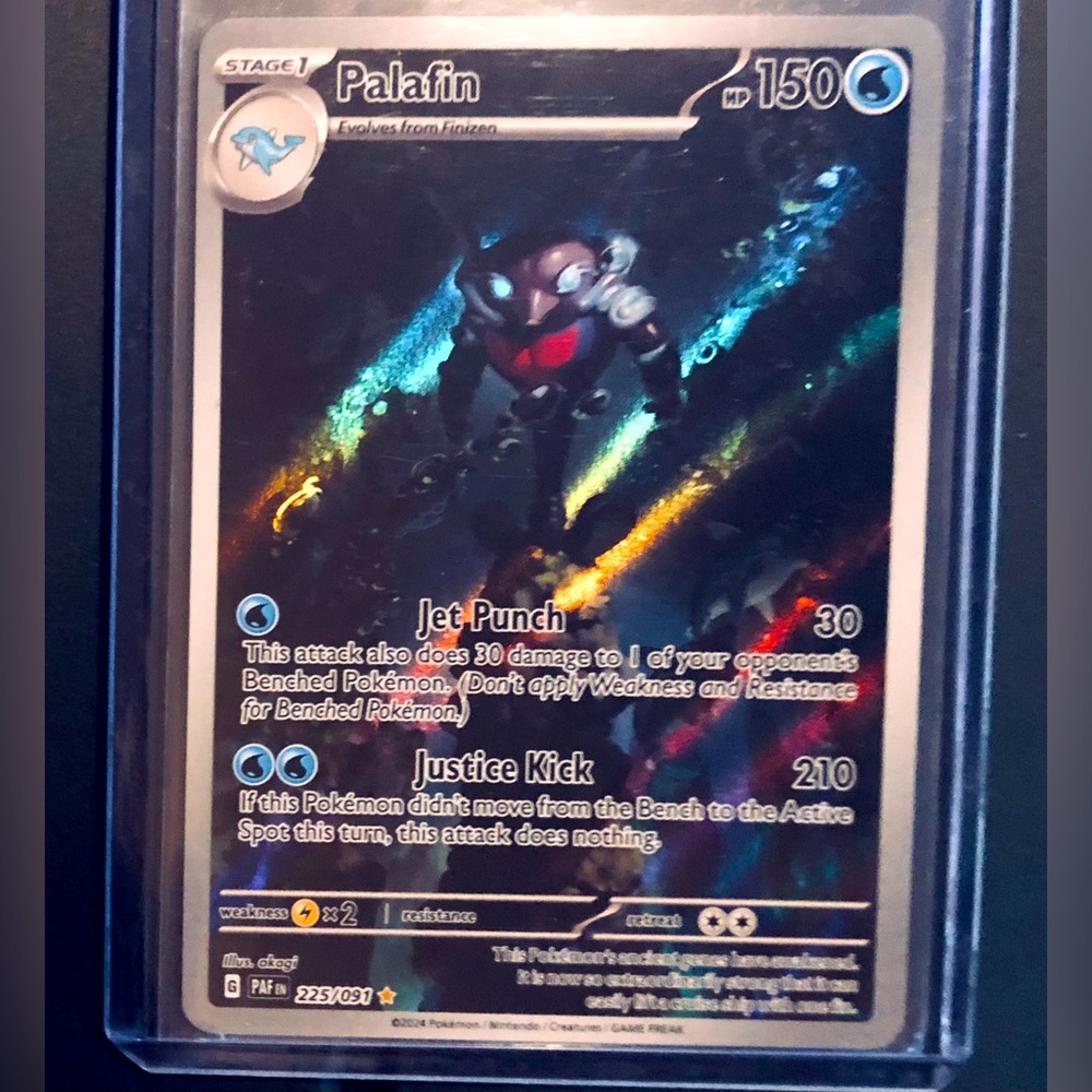 Pokémon: Palafin SV Paldean Fates-Rare Illustration Rare Palafin Shiny Foil